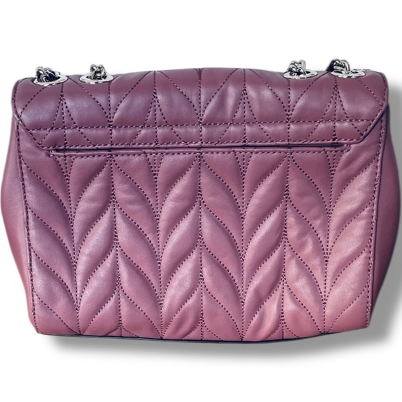 Kate Spade Briar Lane Plumberry Quilted Convertible Shoulder Bag & Wallet & COA - Picture 2 of 11